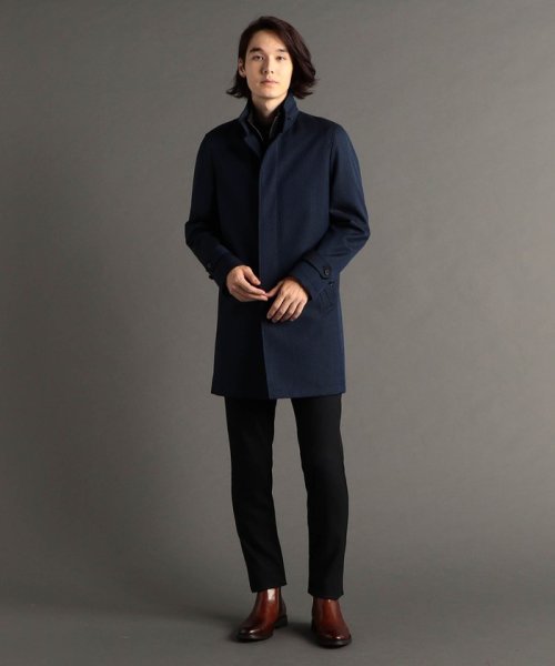レイヤードライナー付スタンドカラーコート 