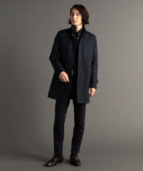 レイヤードライナー付スタンドカラーコート 