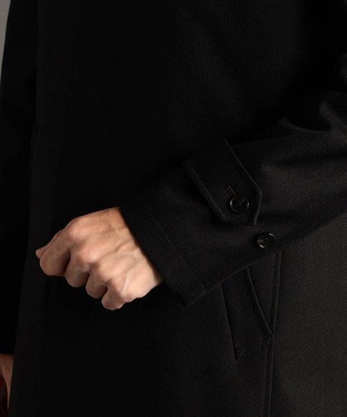 レイヤードライナー付スタンドカラーコート 