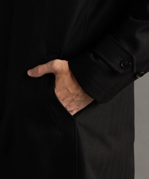 レイヤードライナー付スタンドカラーコート 