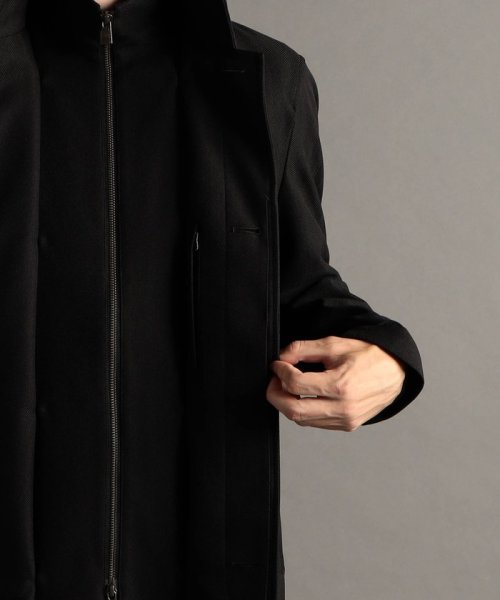 レイヤードライナー付スタンドカラーコート 