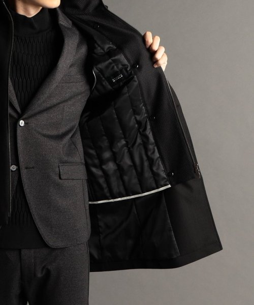 レイヤードライナー付スタンドカラーコート 