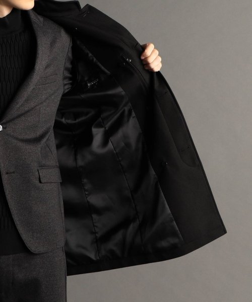 レイヤードライナー付スタンドカラーコート 