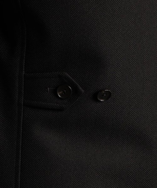 レイヤードライナー付スタンドカラーコート 