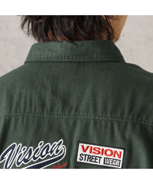 MAC HOUSE(men)(マックハウス（メンズ）)/VISION STREET WEAR ヴィジョンストリートウェア ワッペンオーバーネルシャツ 2705016/img08