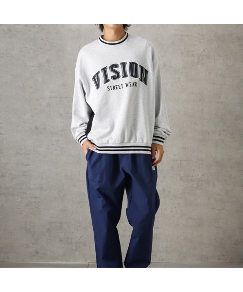 MAC HOUSE(men)(マックハウス（メンズ）)/VISION STREET WEAR ヴィジョンストリートウェア リブラインアーチロゴワッペントレーナー 2905010/img03