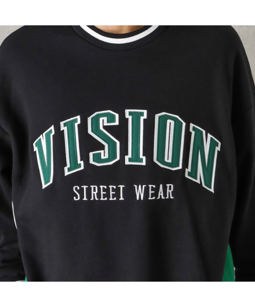 MAC HOUSE(men)(マックハウス（メンズ）)/VISION STREET WEAR ヴィジョンストリートウェア リブラインアーチロゴワッペントレーナー 2905010/img09