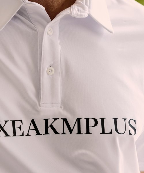 LUXEAKMPLUS(LUXEAKMPLUS)/LUXEAKMPLUS(リュクスエイケイエムプラス)ゴルフ フロントロゴ半袖ポロシャツ【ゴルフ】/img04