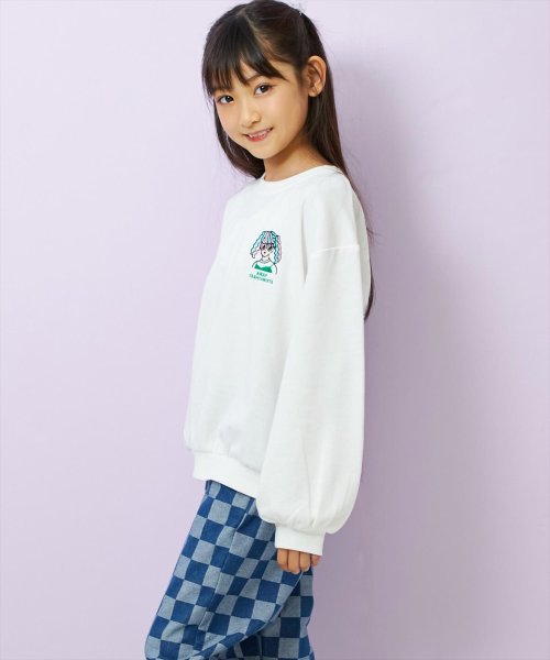 ANAP KIDS(アナップキッズ)/ワンポイント刺繍ミニ裏毛トレーナー/img01