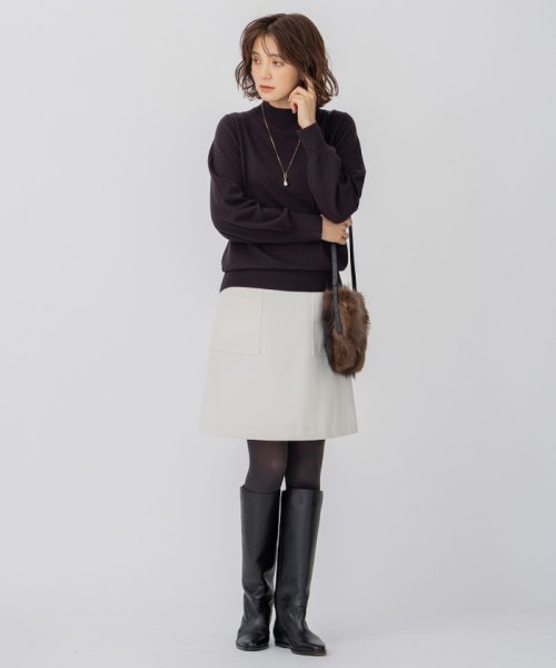 NIJYUSANKU（SMALL SIZE）(23区（小さいサイズ）)/【CLASSY.12月号掲載】】ポリエステルウールカルゼ ショート丈 スカート/img07