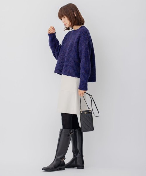 NIJYUSANKU（SMALL SIZE）(23区（小さいサイズ）)/【CLASSY.12月号掲載】】ポリエステルウールカルゼ ショート丈 スカート/img08