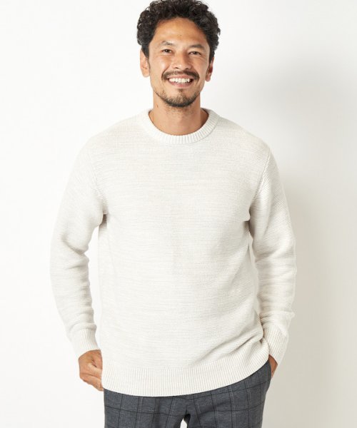 Men's Bigi(メンズビギ)/【俳優 渡部篤郎さん着用】7G引き揃えモールガーターニット/img08