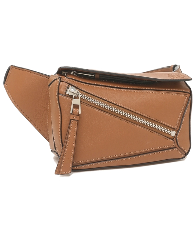 ロエベ ボディバッグ ショルダーバッグ パズル バムバッグ ミニサイズ ウエストバッグ ブラウン メンズ LOEWE B510U89X02 2530