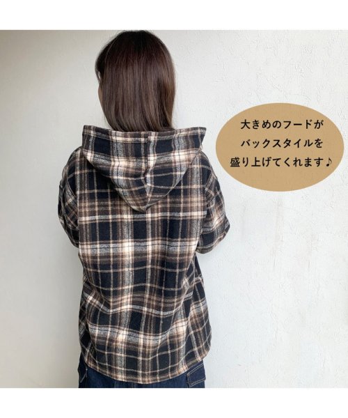 CRB(シーアールビー)/フードチェックシャツ/img04