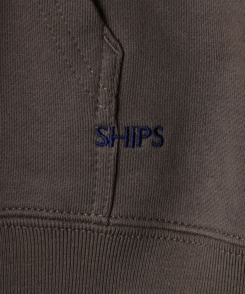 SHIPS MEN(シップス　メン)/*SHIPS: マイクロ SHIPS 刺繍 ロゴ 裏毛 スウェット ジップ パーカー/img57