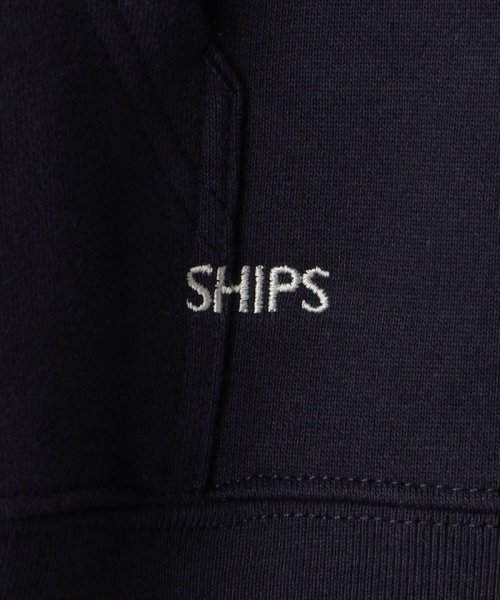 SHIPS MEN(シップス　メン)/*SHIPS: マイクロ SHIPS 刺繍 ロゴ 裏毛 スウェット ジップ パーカー/img62
