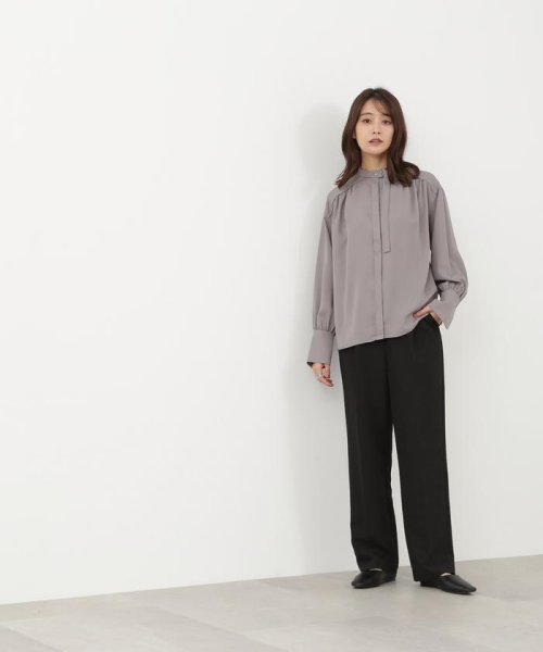 N Natural Beauty Basic(エヌナチュラルビューティベーシック)/ストレッチタックストレートカラーパンツ《S Size Line》/img02