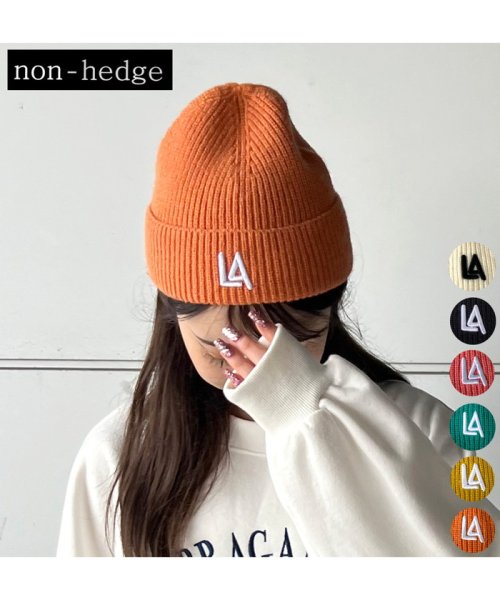 non-hedge(ノンヘッジ)/刺繍ニット帽/img01