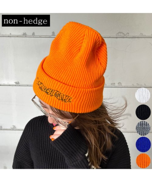 non-hedge(ノンヘッジ)/ロゴニット帽/img01