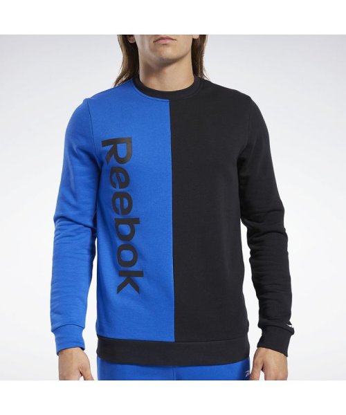 Reebok(リーボック)/トレーニング エッセンシャルズ リニア ロゴ スウェットシャツ / Training Essentials Linear Logo Sweatshirt/img02