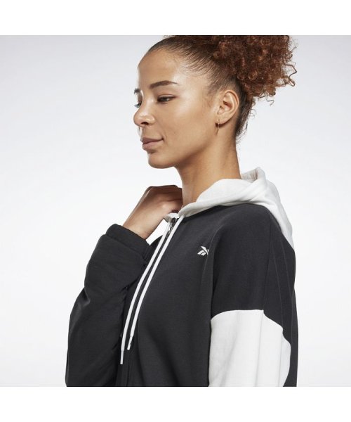 Reebok(Reebok)/リニア ロゴ フレンチテリー ジップアップ フーディー / Linear Logo French Terry Zip Up Hoodie/img02