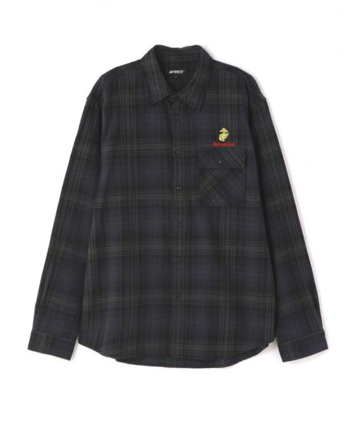 AVIREX(AVIREX)/L/S CHECK SHIRT USMC / チェック シャツ USMC /img17