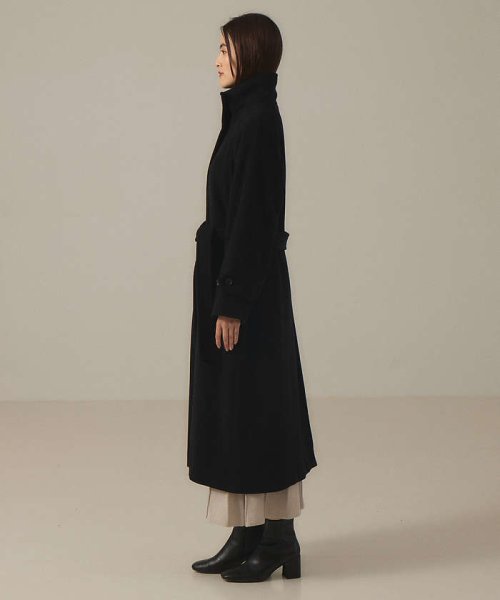 スタンドカラーコート 