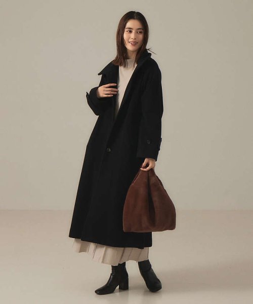 スタンドカラーコート 