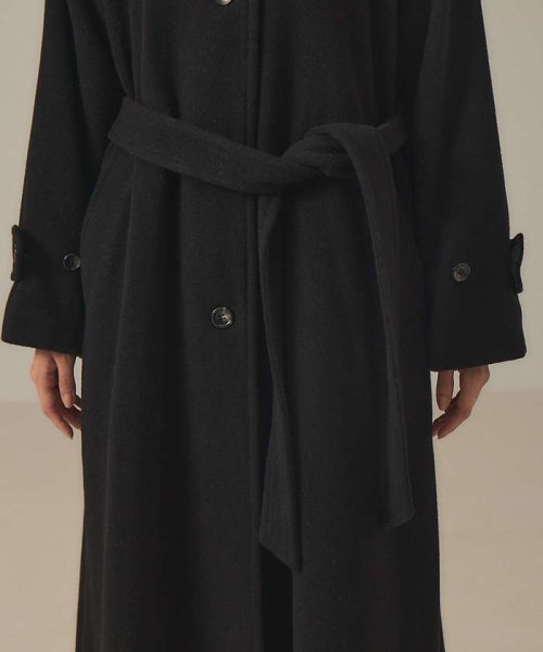 スタンドカラーコート 