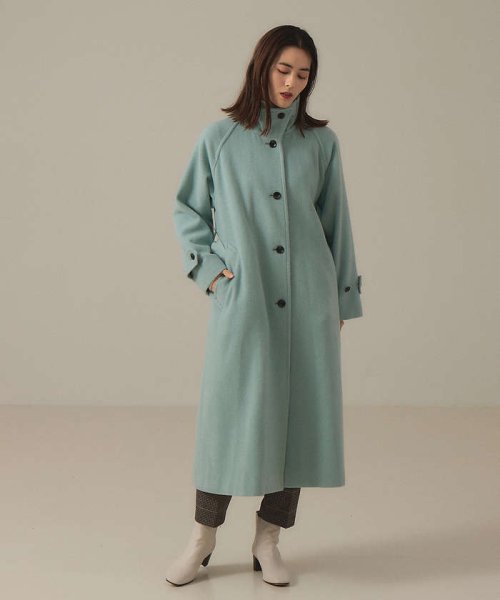 スタンドカラーコート 