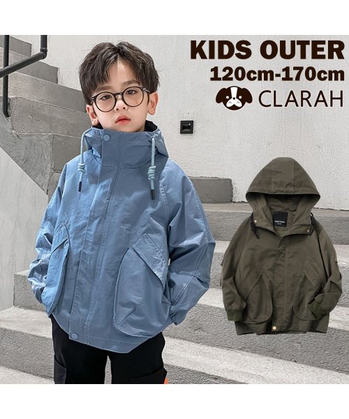 CLARAH　kids(クララキッズ)/マウンテンパーカー キッズ アウター ウインドブレーカー フード付き 子供服 /img01