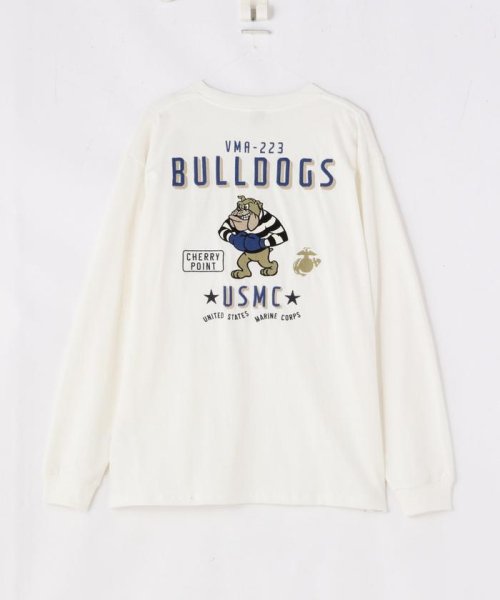 AVIREX(AVIREX)/BULLDOG LONG SLEEVE T－SHIRT / ブルドッグ 長袖 Tシャツ/img15