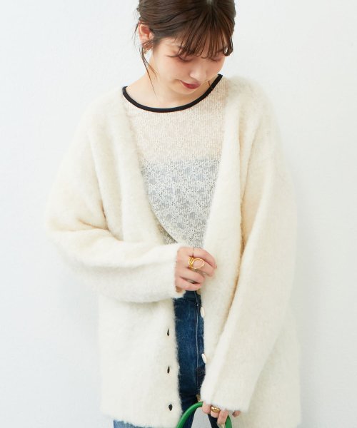 NICE CLAUP OUTLET(ナイスクラップ　アウトレット)/【natural couture】前後2WAY配色パイピングレーストップス/img03