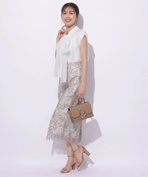 ☆美品☆アプワイザーリッシェ☆パステルチェックタイトスカート 