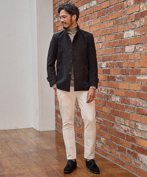 【EFFORTLESS】中空糸メルトンスタンドカラーブルゾン  KUE1403074168(10725円)