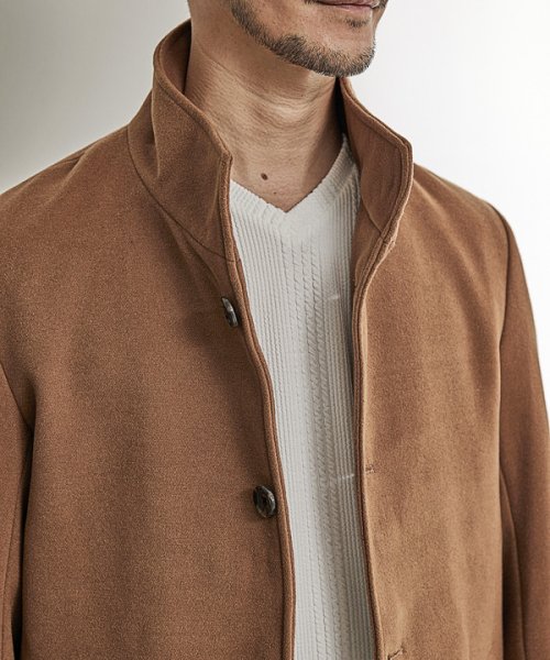 【EFFORTLESS】中空糸メルトンスタンドカラーブルゾン  KUE1403074168(10725円)