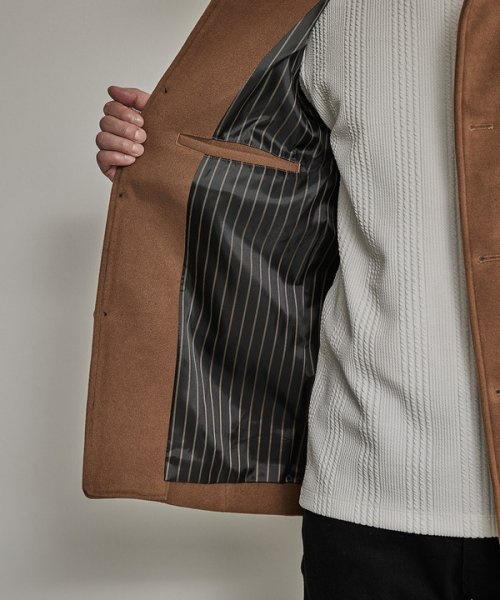 【EFFORTLESS】中空糸メルトンスタンドカラーブルゾン  KUE1403074168(10725円)