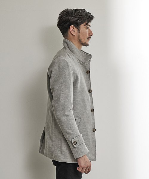 【EFFORTLESS】中空糸メルトンスタンドカラーブルゾン  KUE1403074168(10725円)