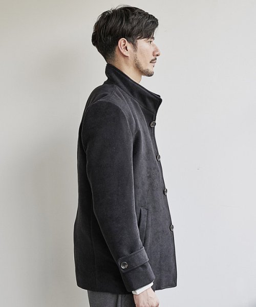 【EFFORTLESS】中空糸メルトンスタンドカラーブルゾン  KUE1403074168(10725円)