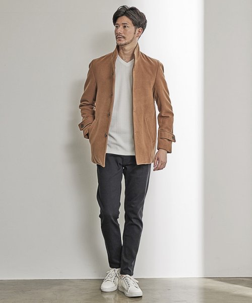 【EFFORTLESS】中空糸メルトンスタンドカラーブルゾン  KUE1403074168(10725円)