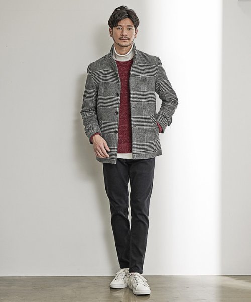 【EFFORTLESS】中空糸メルトンスタンドカラーブルゾン  KUE1403074168(10725円)