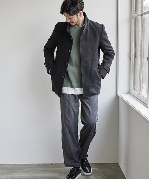 【EFFORTLESS】中空糸メルトンスタンドカラーブルゾン  KUE1403074168(10725円)