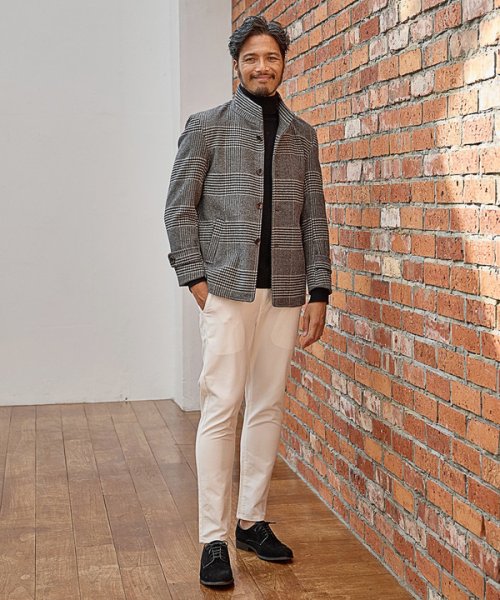 【EFFORTLESS】中空糸メルトンスタンドカラーブルゾン  KUE1403074168(10725円)