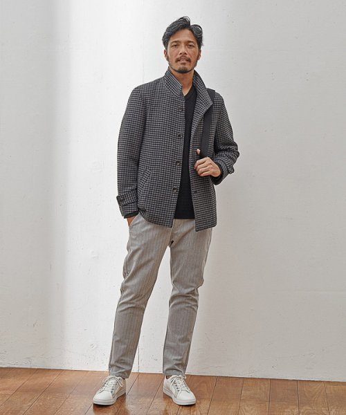 【EFFORTLESS】中空糸メルトンスタンドカラーブルゾン  KUE1403074168(10725円)