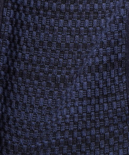 ジオメトリックジャカード スタンドニットブルゾン 