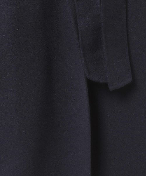 カシミヤ混リバーショールカラーコート 