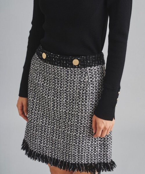 ツイードミニスカート 