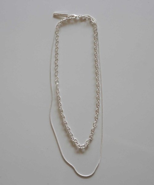 nothing and others(ナッシングアンドアザース)/W Chain Necklace/img01