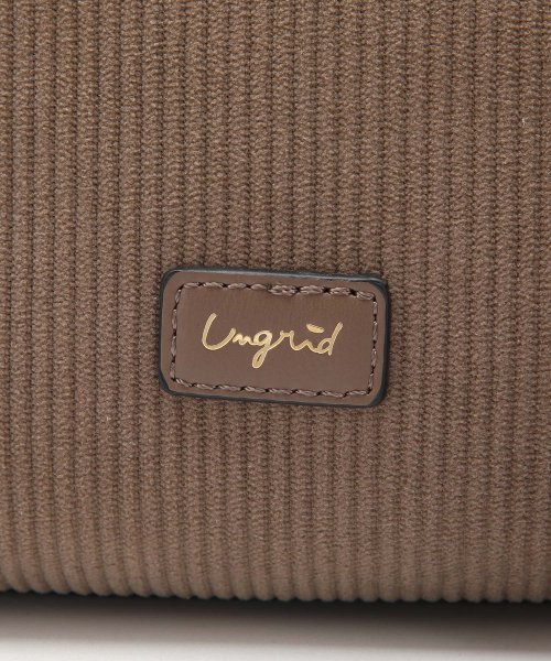 UNGRID bag(アングリッド　バッグ)/ツイストタッセル　コーデュロイ ボストンバッグ/img16