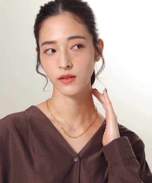 K18ダイヤモンドプリンセスカット キヘイネックレス 